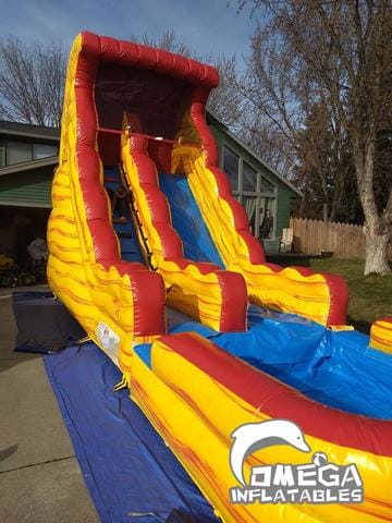 18FT Lava Falls Wet Dry Slide